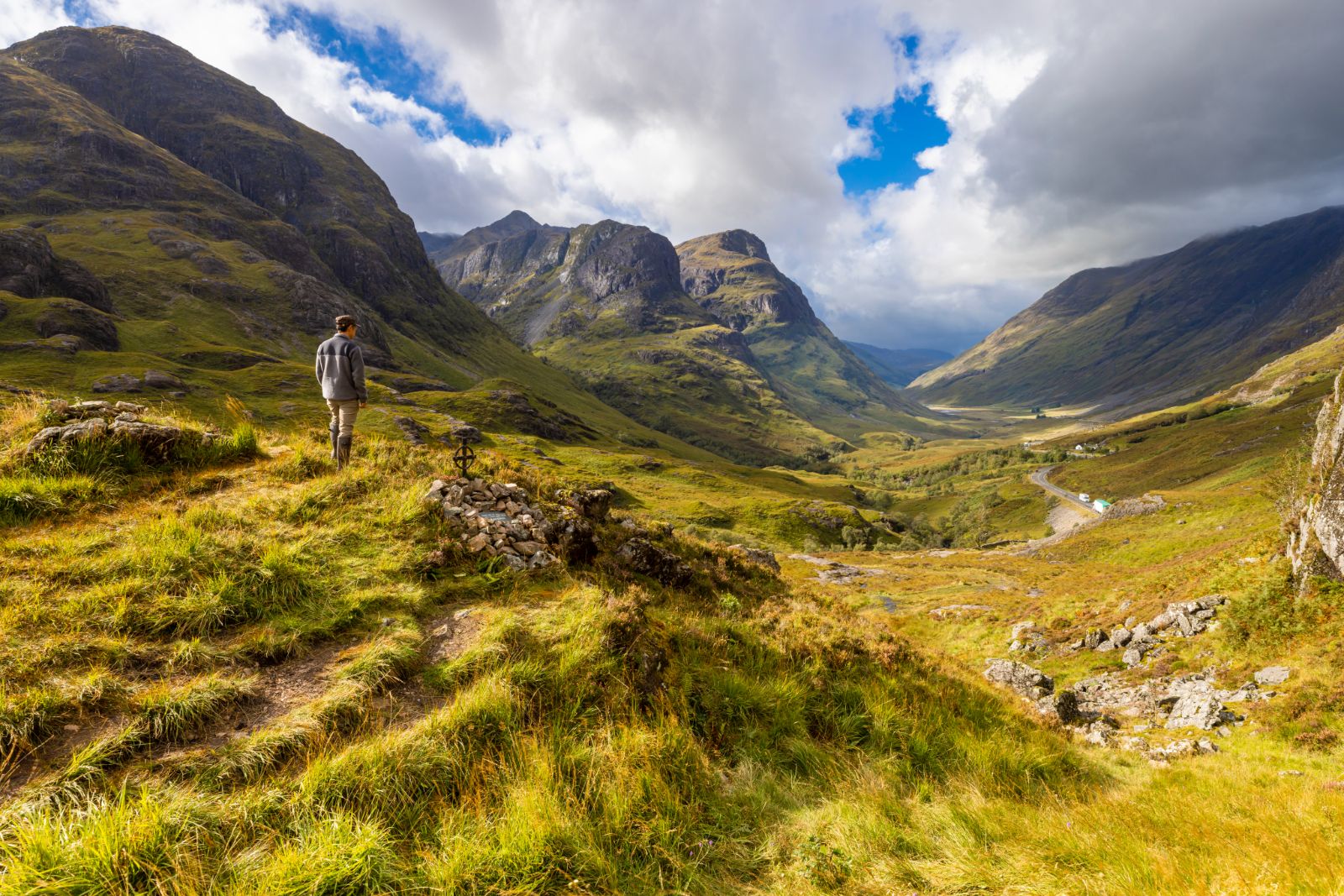 Pass of Glencoe in the highlands of Scotland