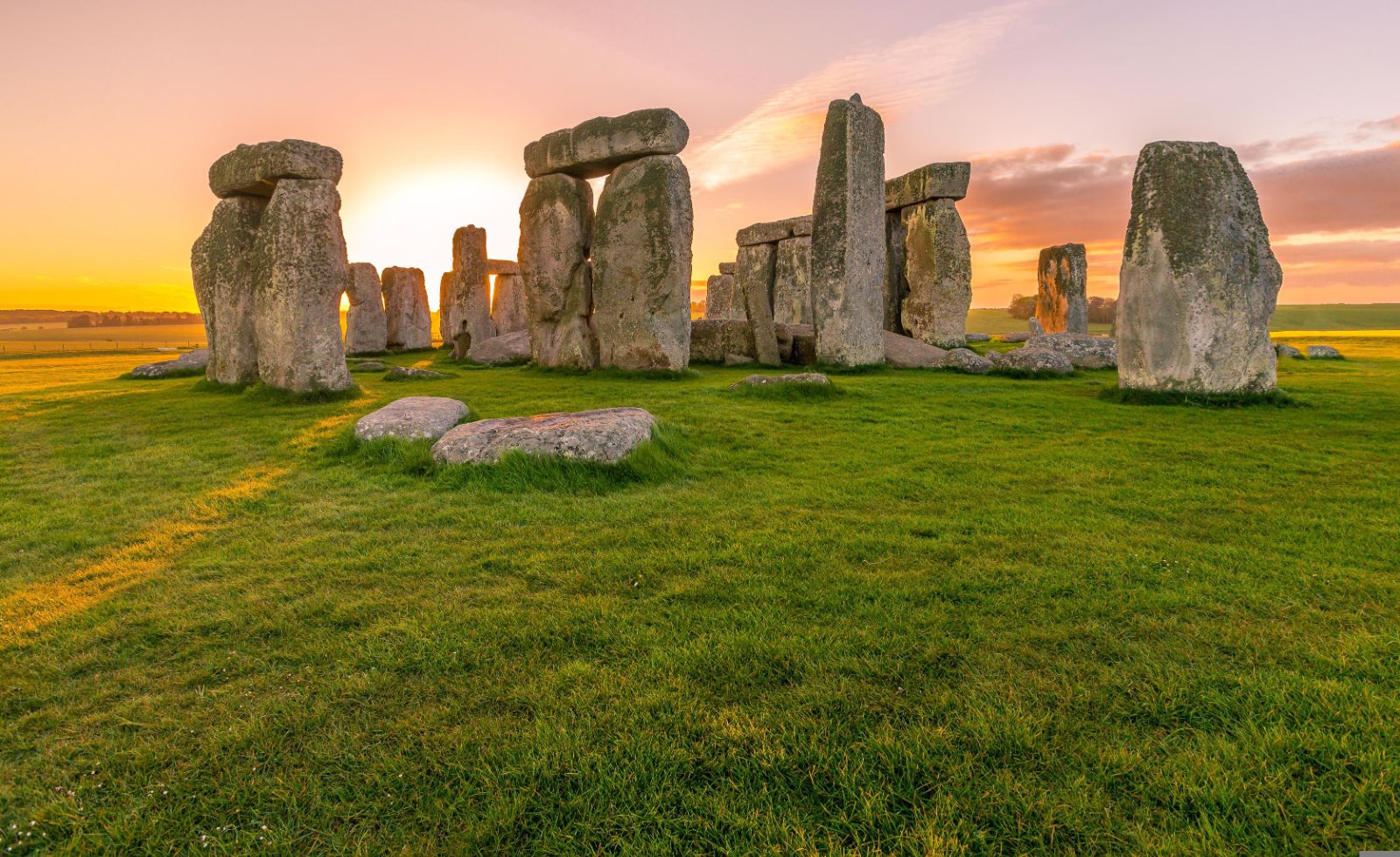 Stonehenge viewed at sunrise