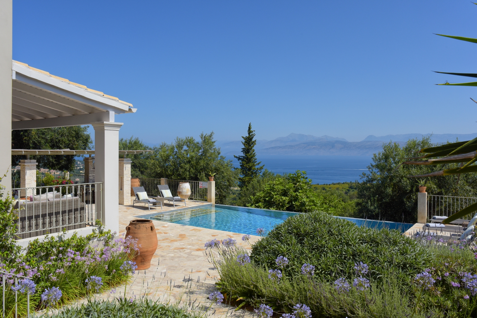 Sea views from Eremitis, luxury villa in Corfu, Greece 