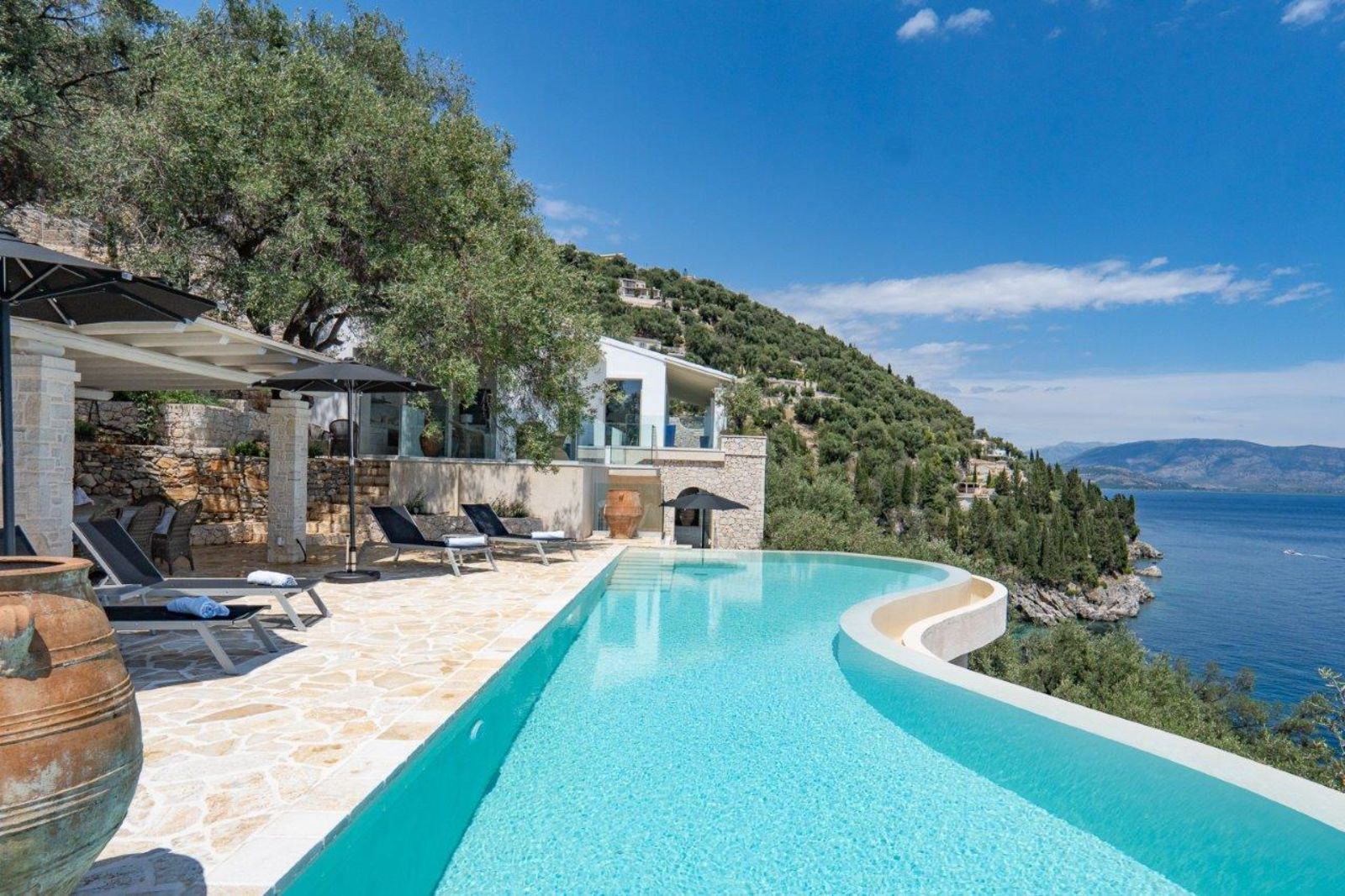 View at Villa Pilos in Corfu