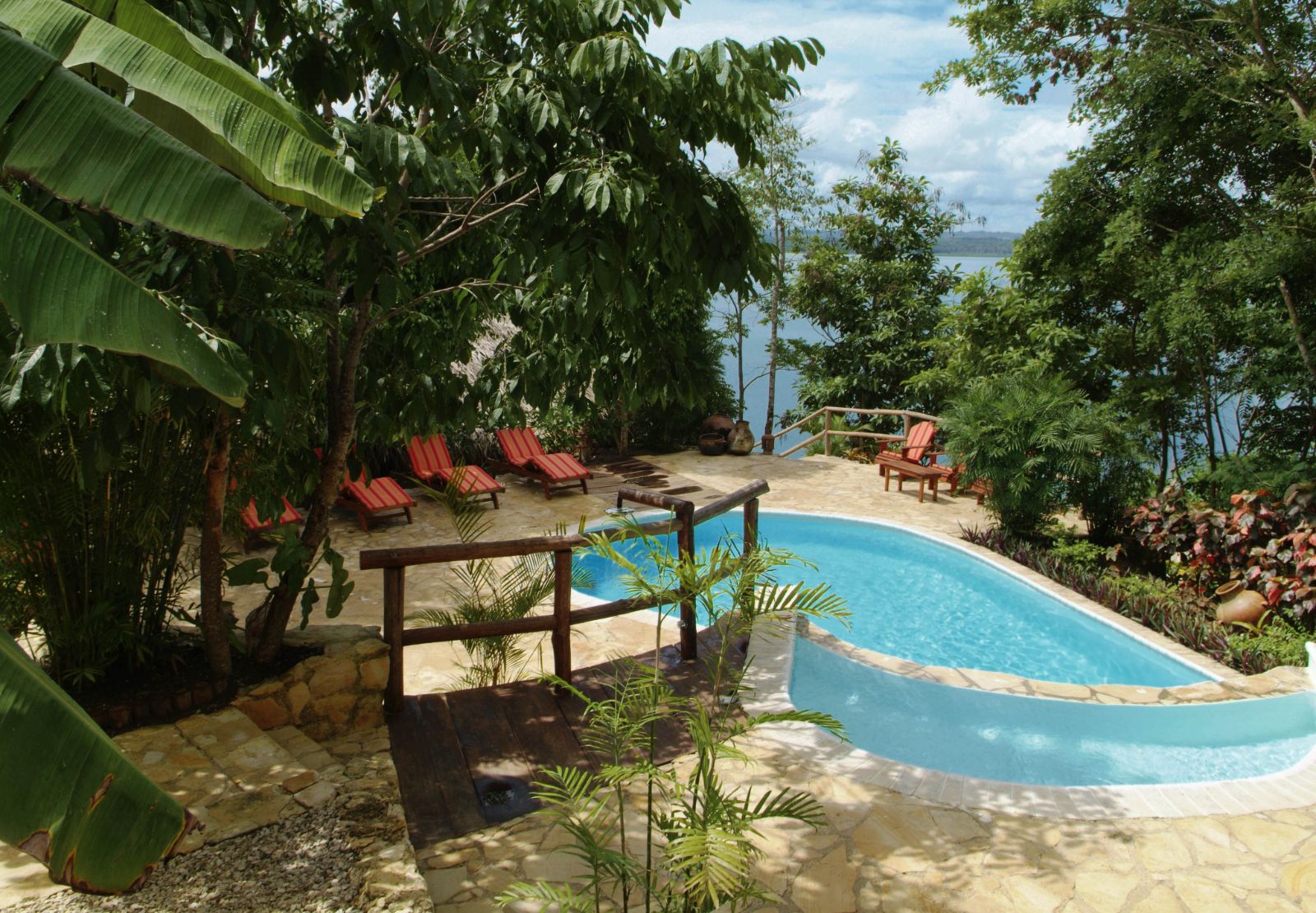 Pool at La Lancha in Guatemala