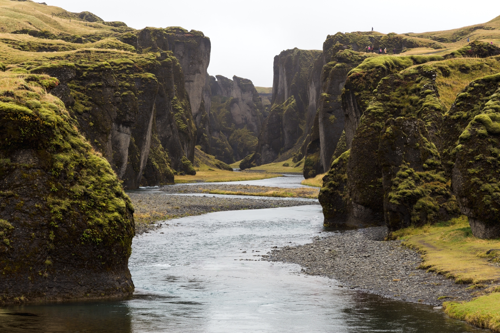 Canyon in summer in Iceland