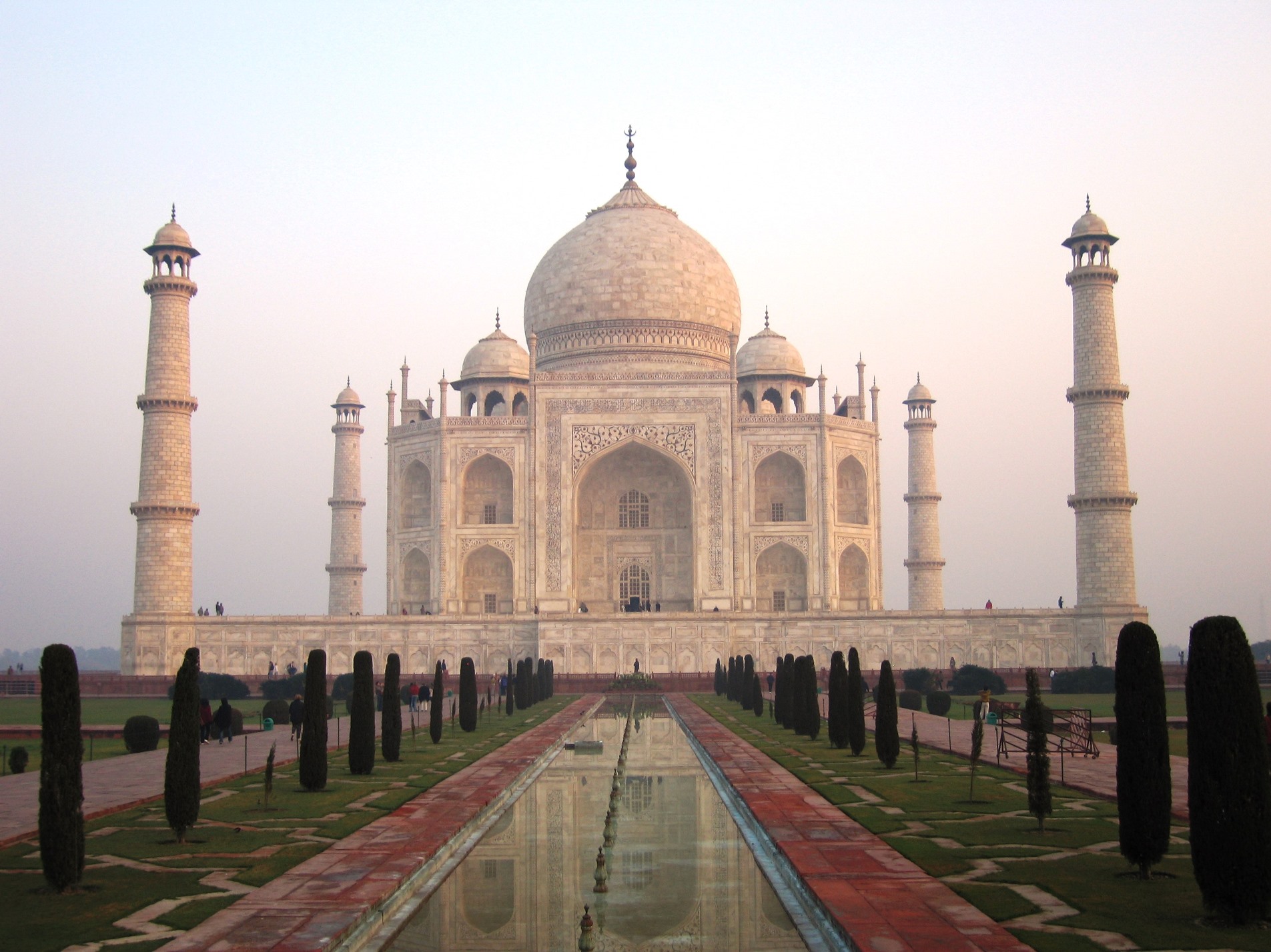 The Taj Mahal during dawn, India