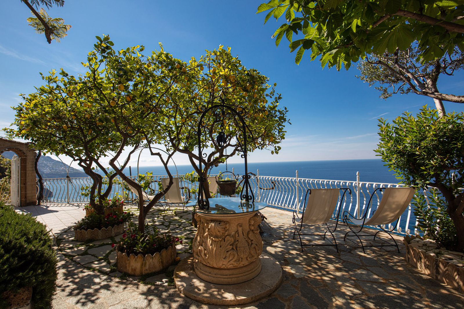 Terrace at Villa Tuffariello in Amalfi