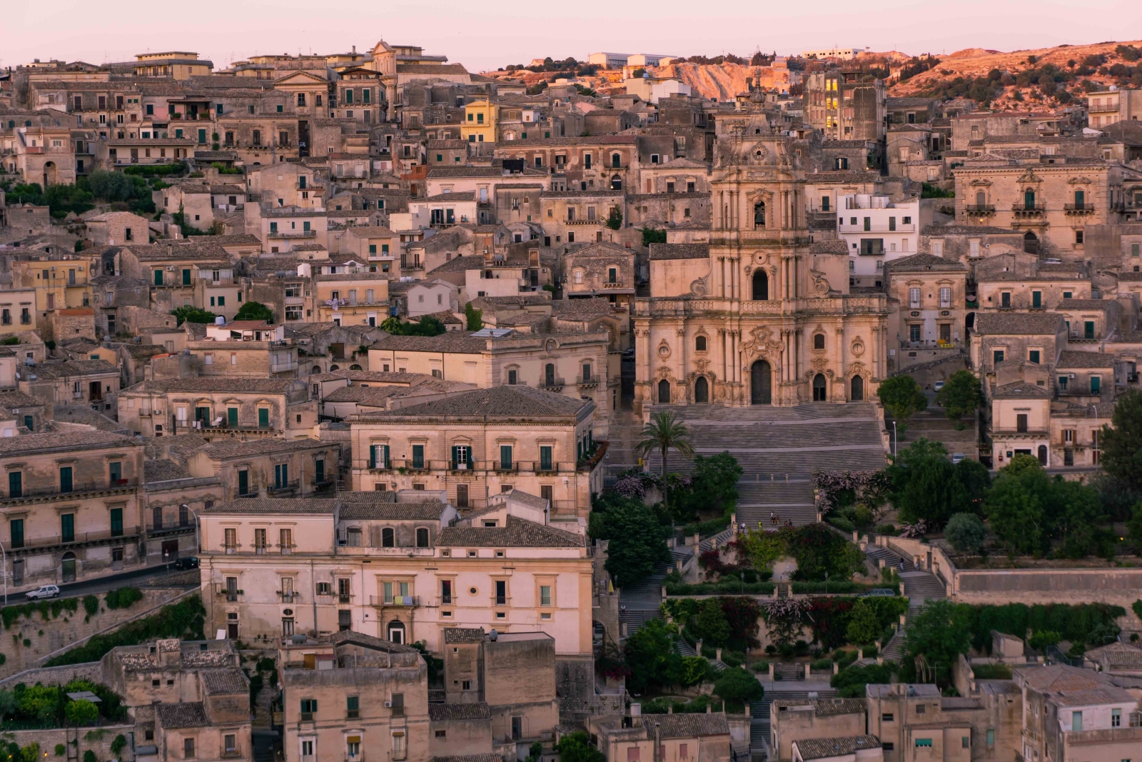 Modica town view in Sicily