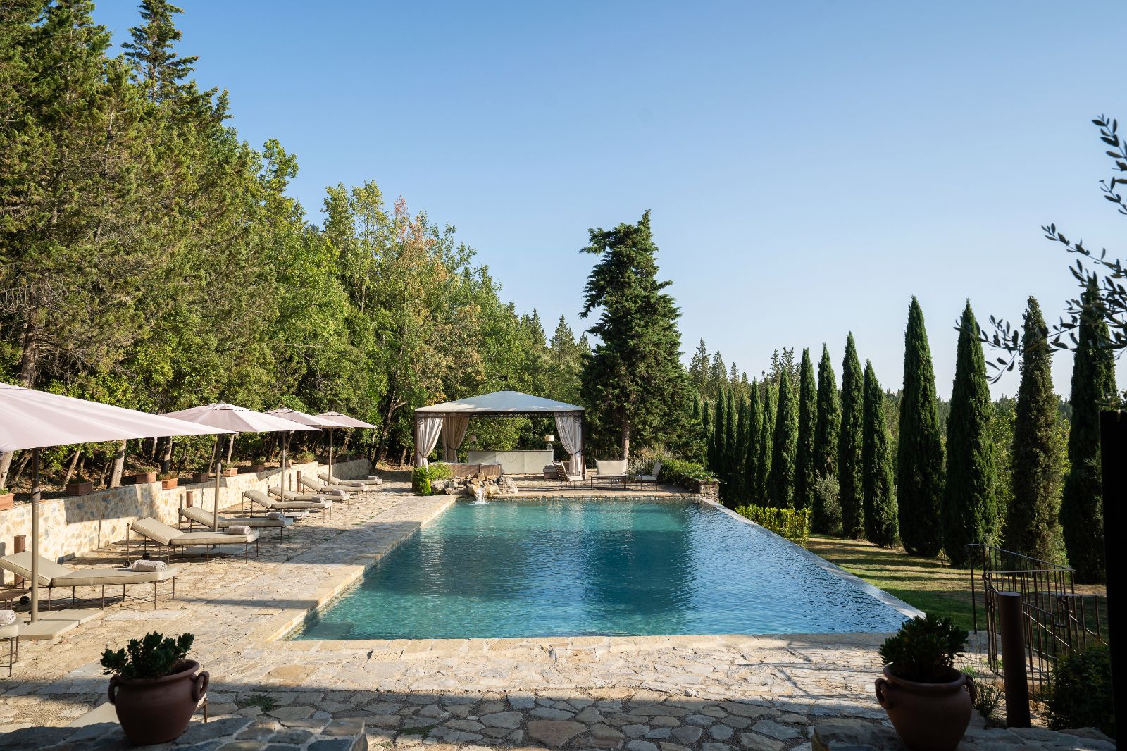Poolside at Villa Ardore in Provence