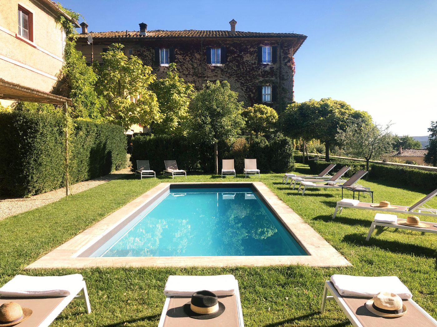 The pool at Villa Delle Vigne.