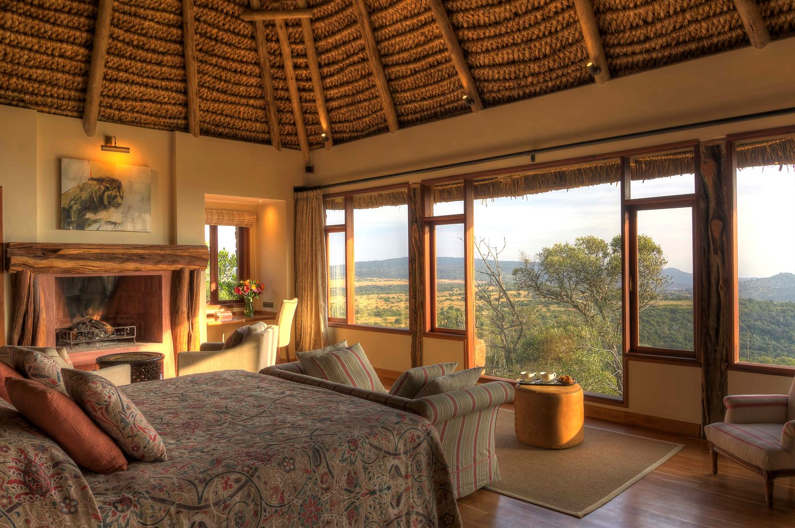 Guest bedroom at Laragai House on the Borana Conservancy in Kenya