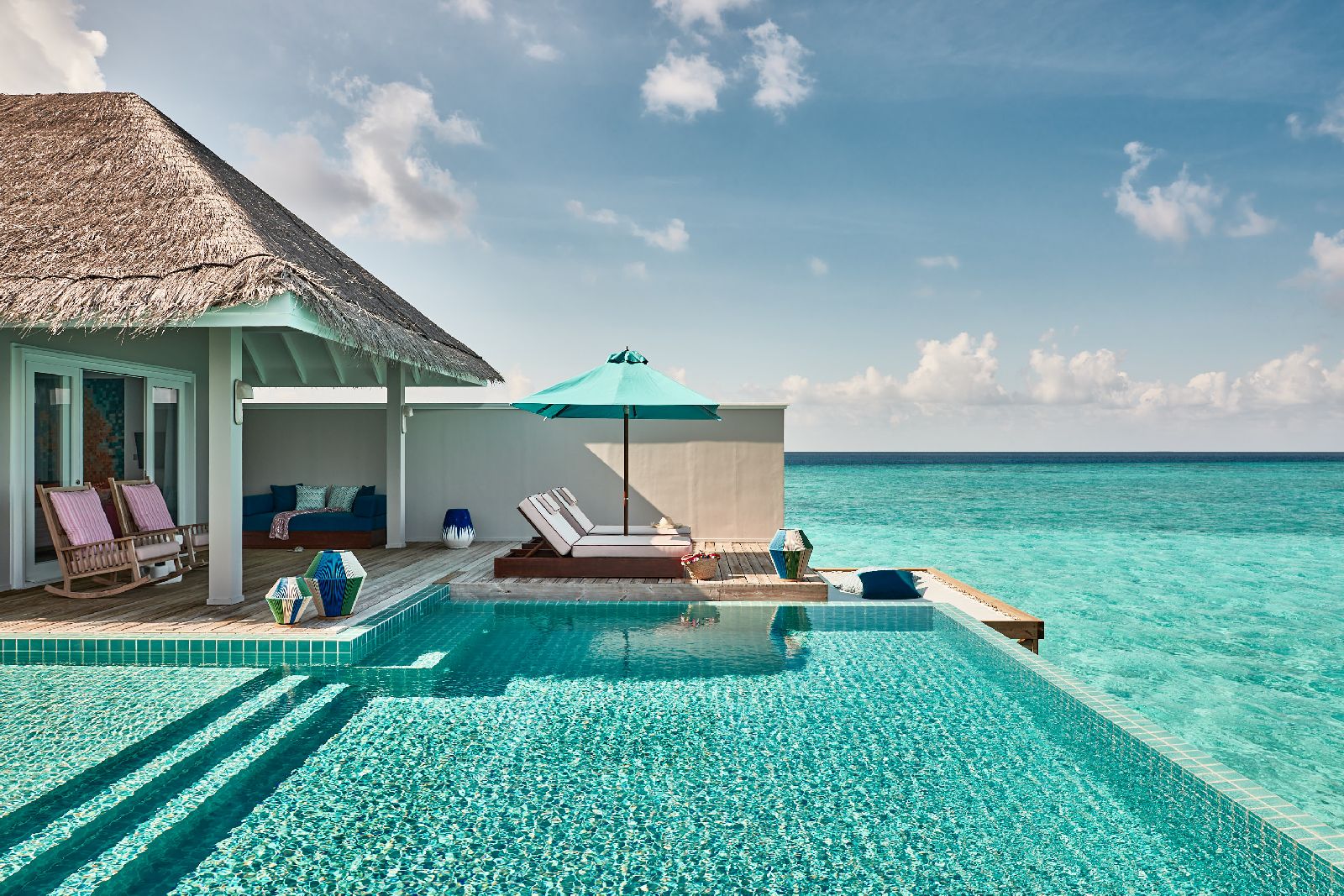 Private pool of a Rockstar Villa at Finolhu Maldives