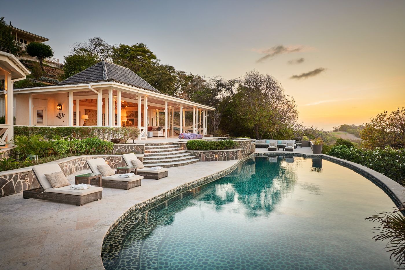 Pool View at Fisher House in Mustique