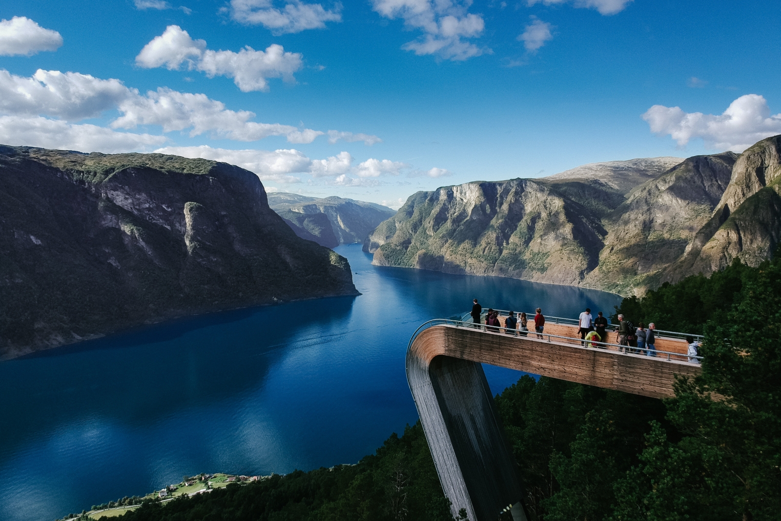 Lookout from Aurland in Norway