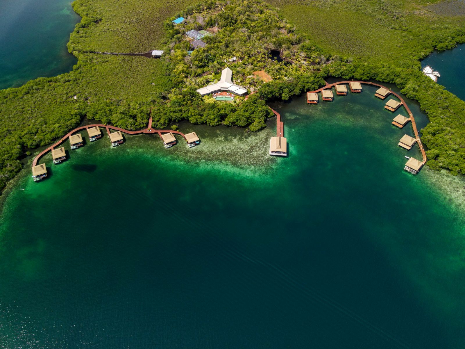 Aerial view of Nayara Bocas Del Toro resort in Panama
