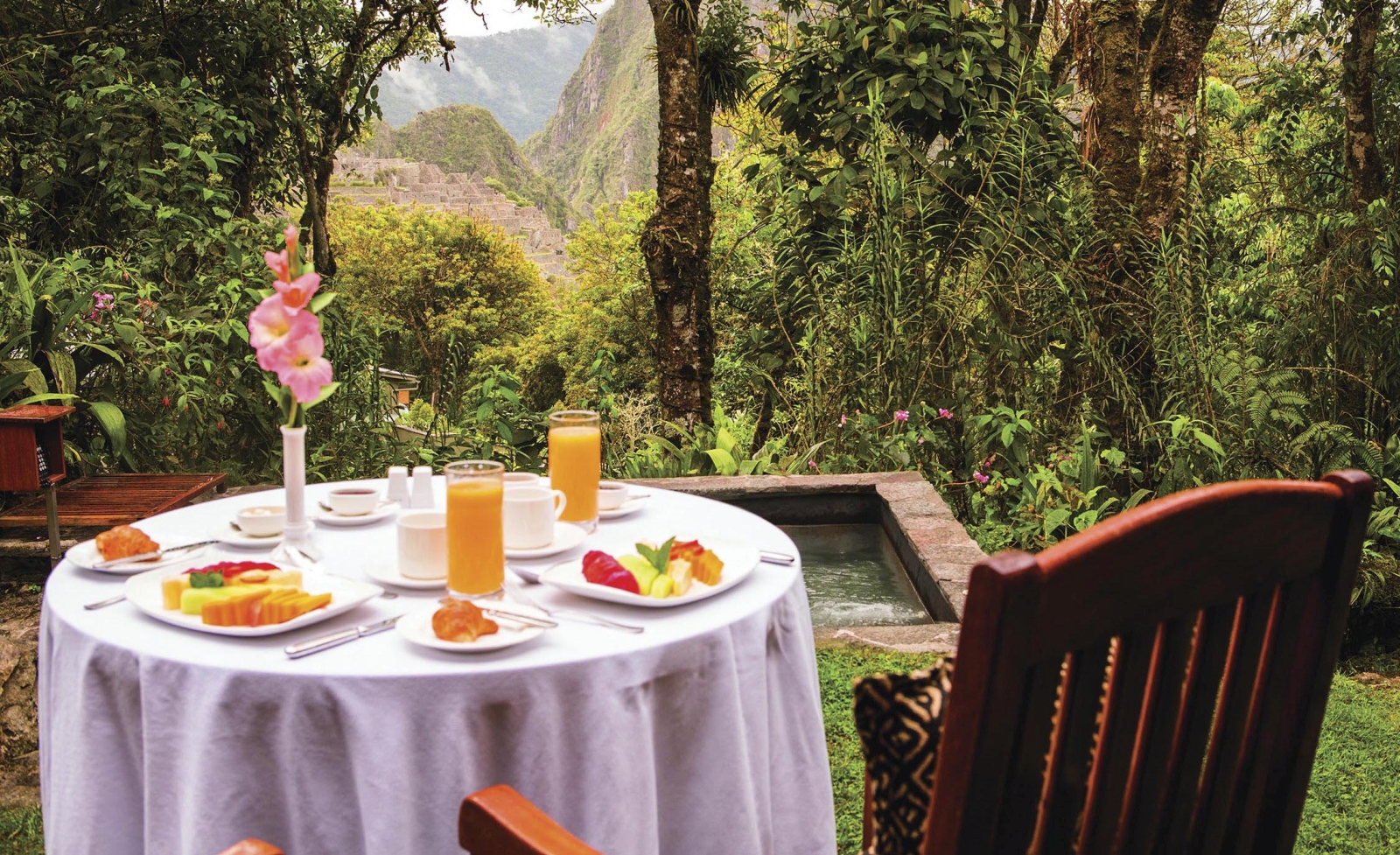Dining at Belmond Sanctuary Lodge in Peru