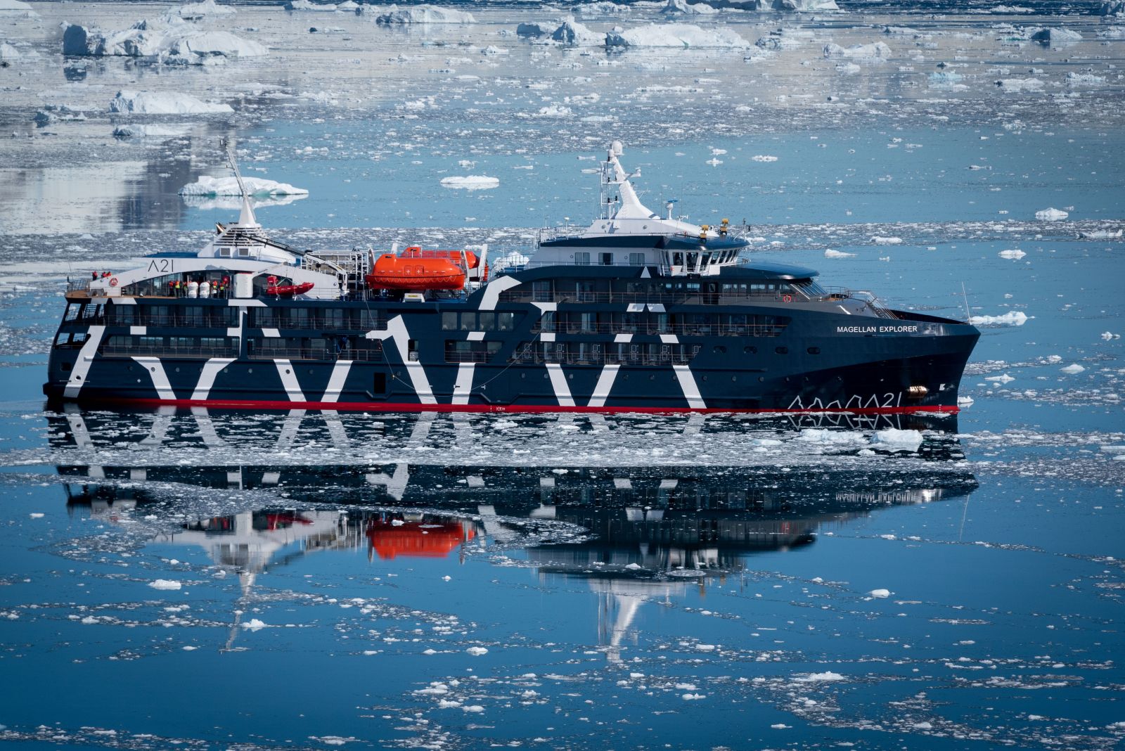 Magellan Explorer expedition cruise ship in Antarctica