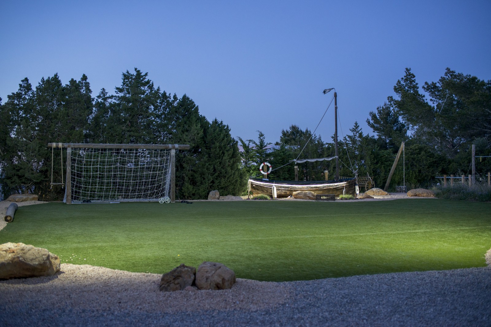 Football pitch at Can Bassa, Ibiza
