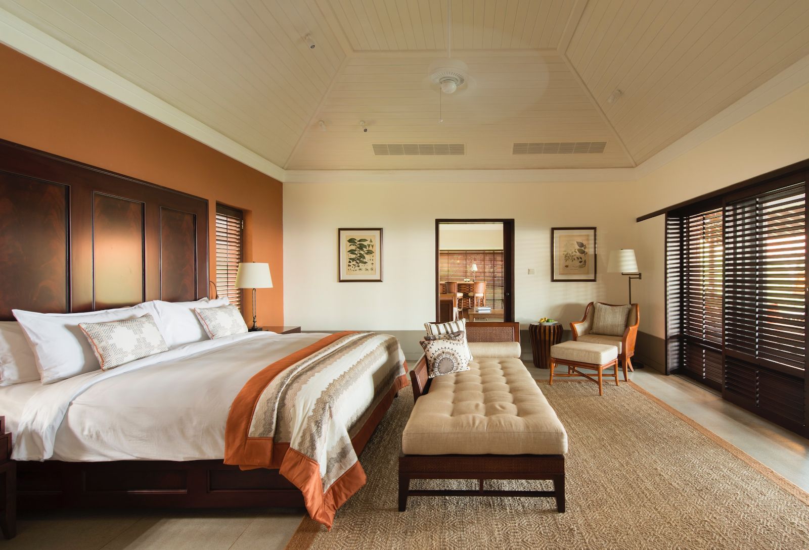 Grand Ocean Villa bedroom at Cape Weligama in Sri Lanka's southern province
