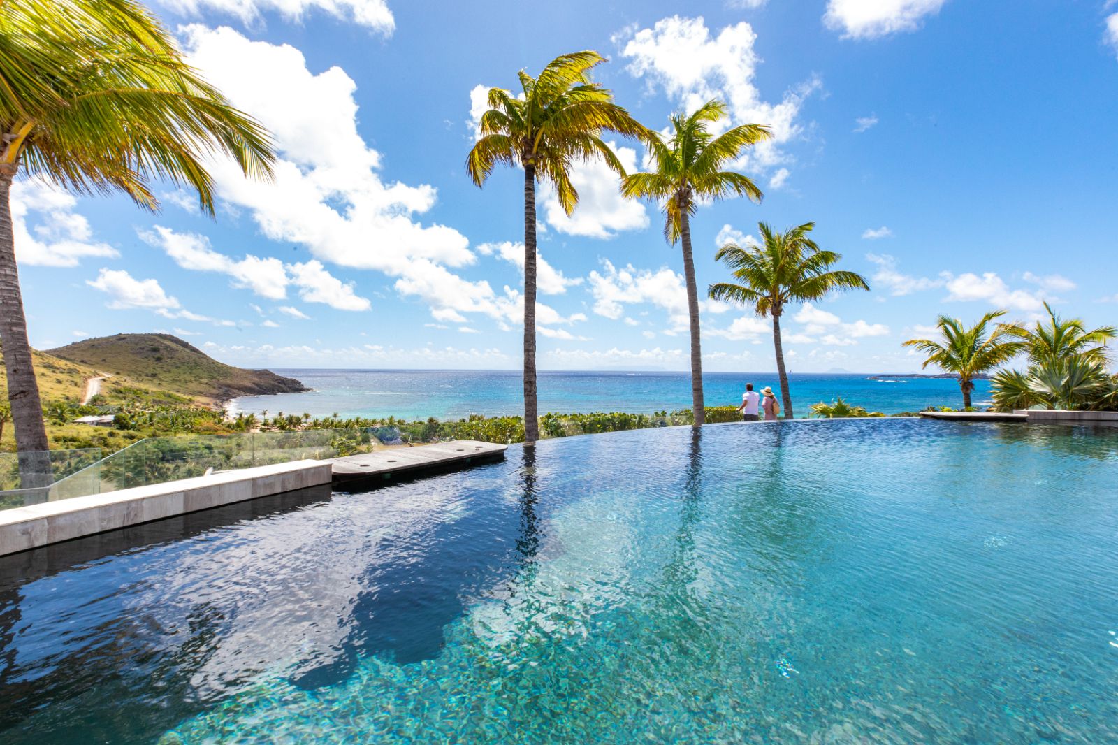 Infinity pool with ocean views at Hotel Le Toiny in St Barths
