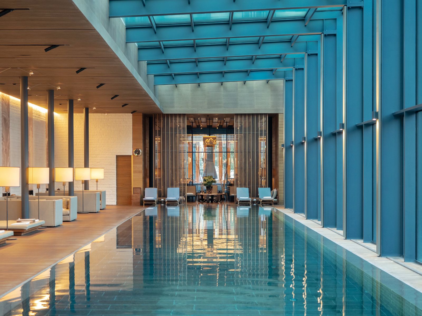 Luxury Resort Chedi Andermatt in Switzerland Spa Swimming Pool
