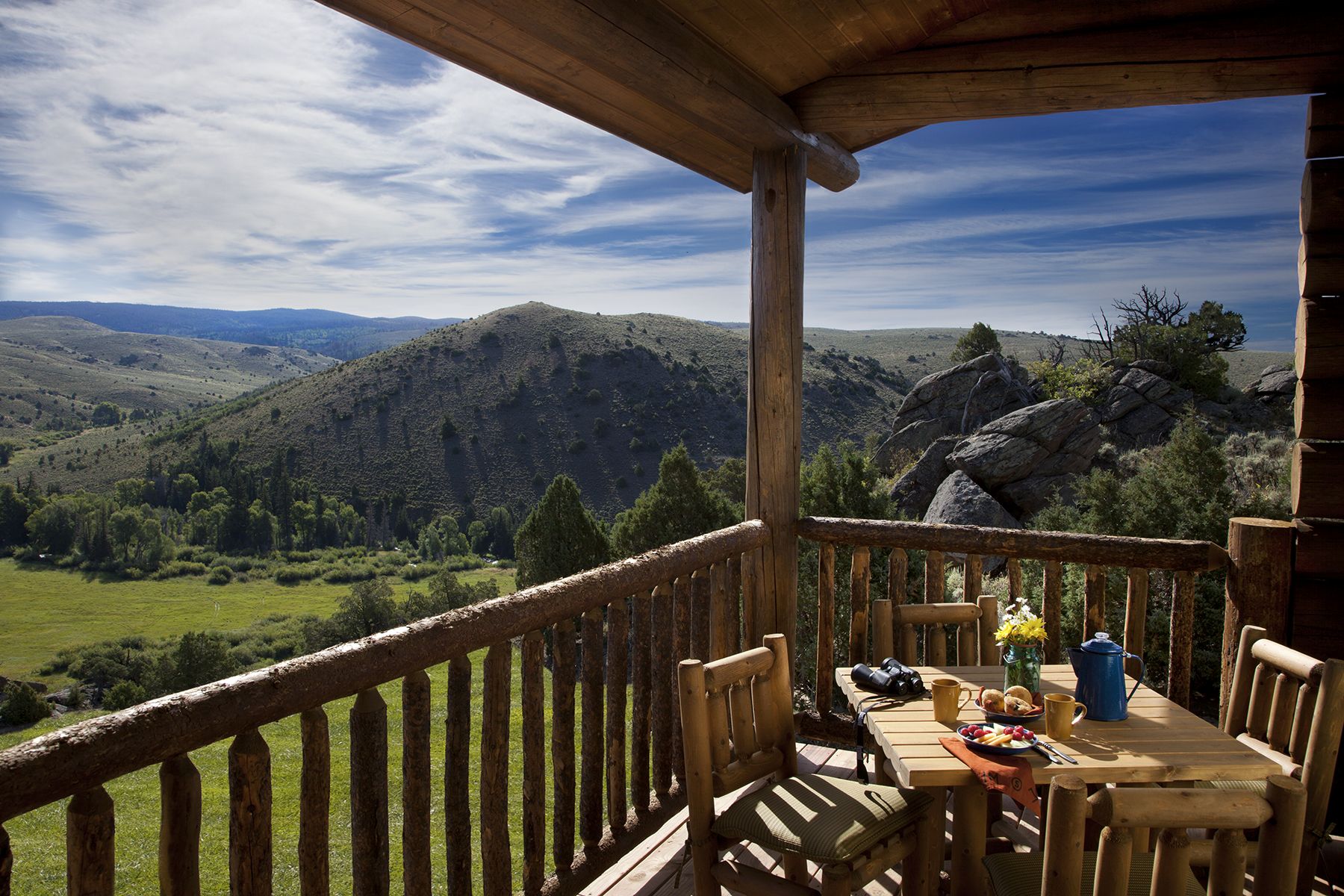 The view from Brush Creek Ranch, USA