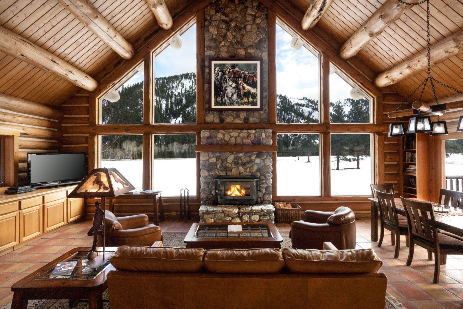 Stagestop luxury cabin at Triple Creek Ranch in Montana, USA